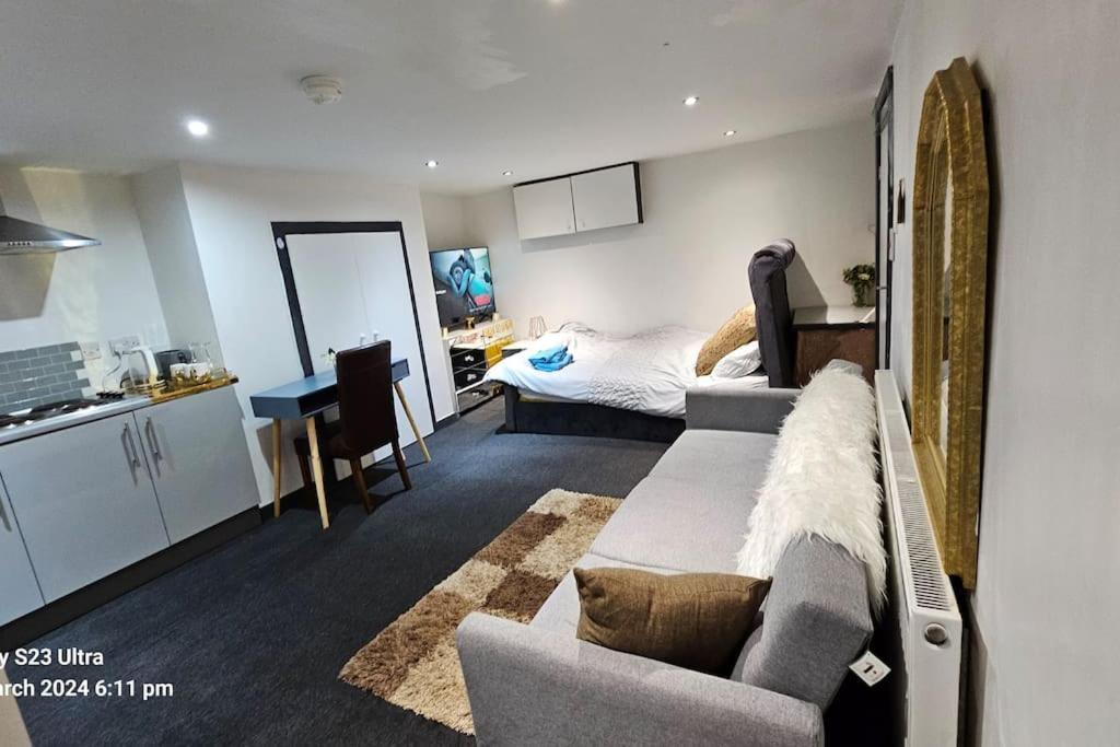 リーズA Cosy Deluxe Size Studio With Queen Size And Sofa Bedアパートメント エクステリア 写真